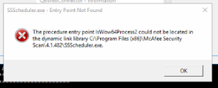 QuickBooks Entry Point Not Found error