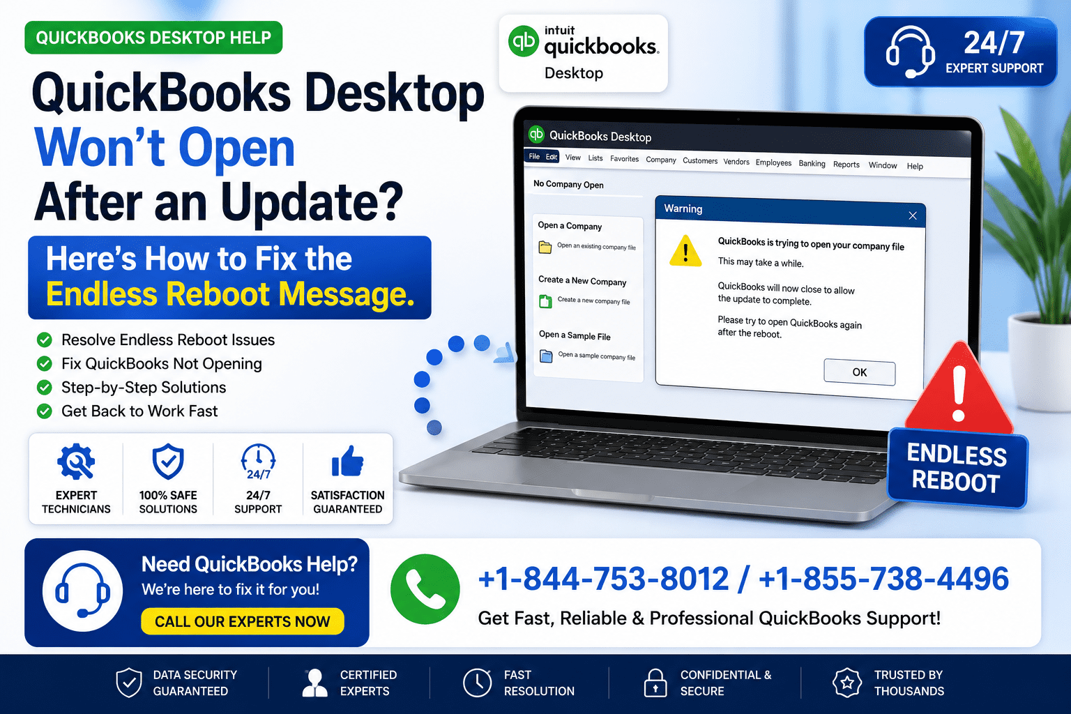 QuickBooks Desktop Won’t Open After an Update